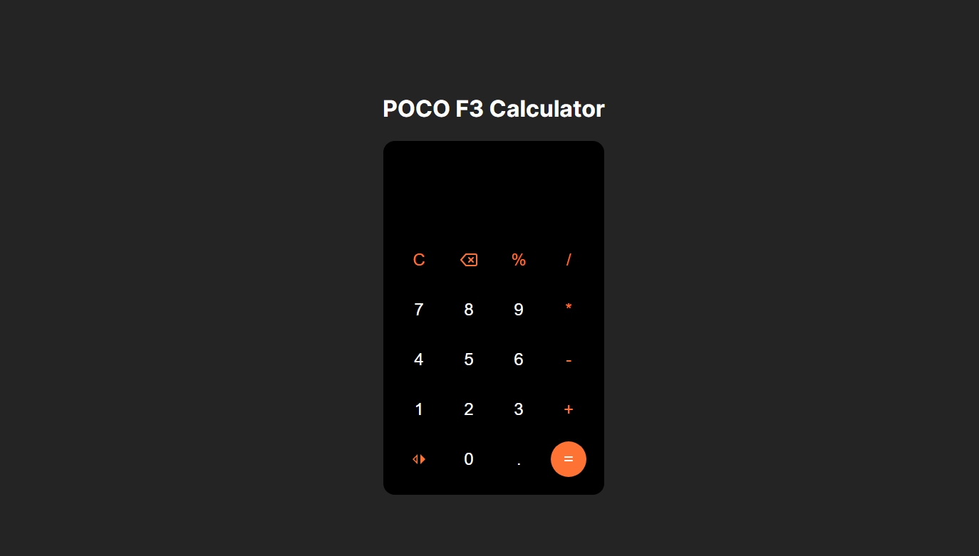 Clone of POCO F3 Calculator